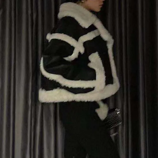 FIERA Bi-Color Shearling Jacket