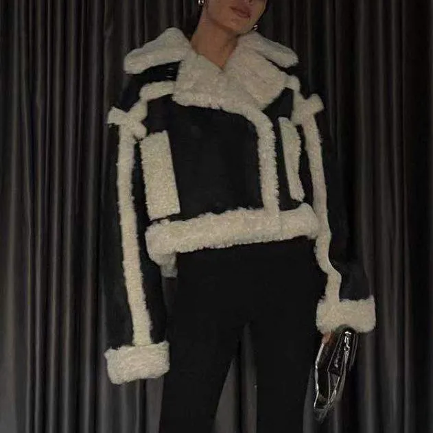 FIERA Bi-Color Shearling Jacket