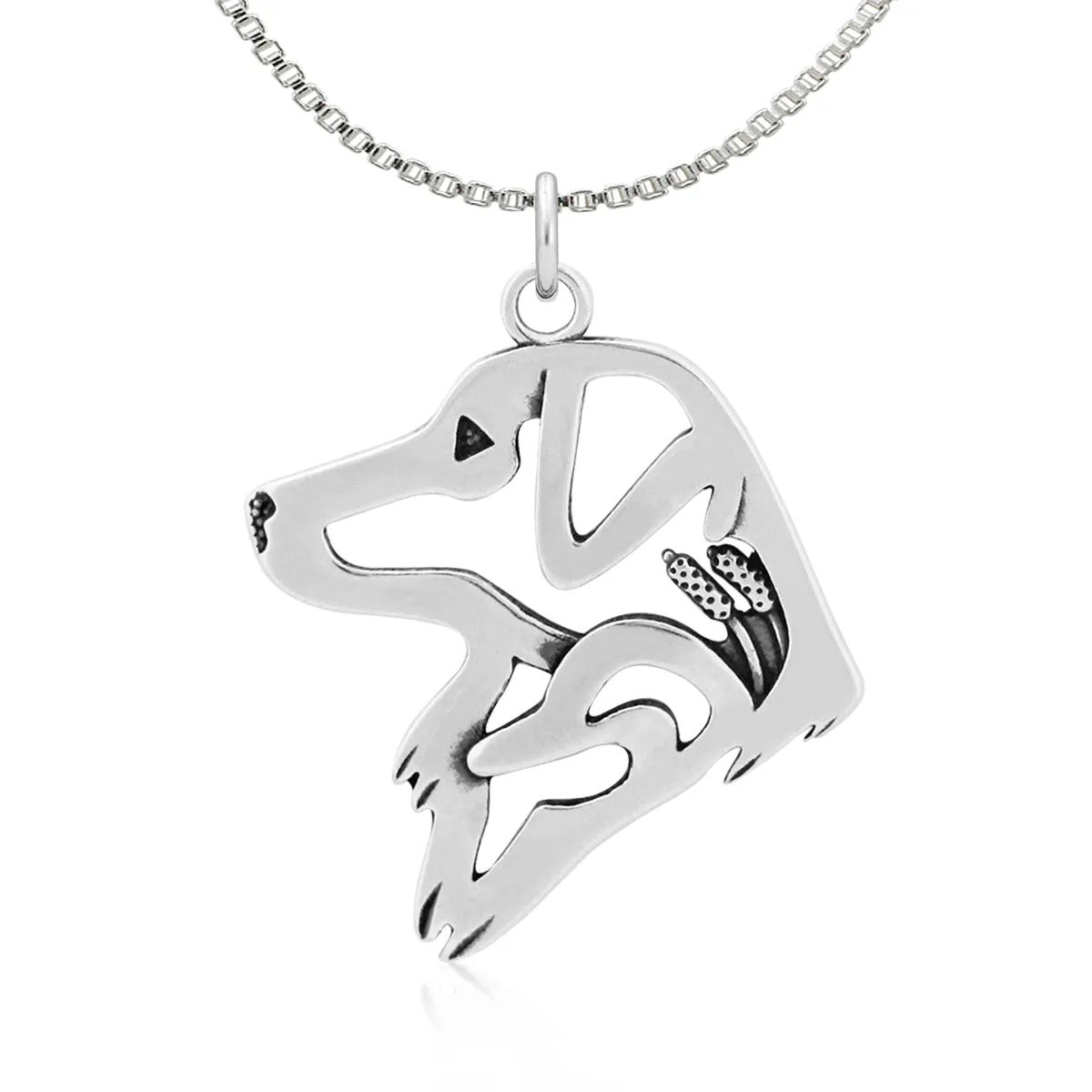 Nova Scotia Duck Tolling Retriever Necklace in Sterling Silver