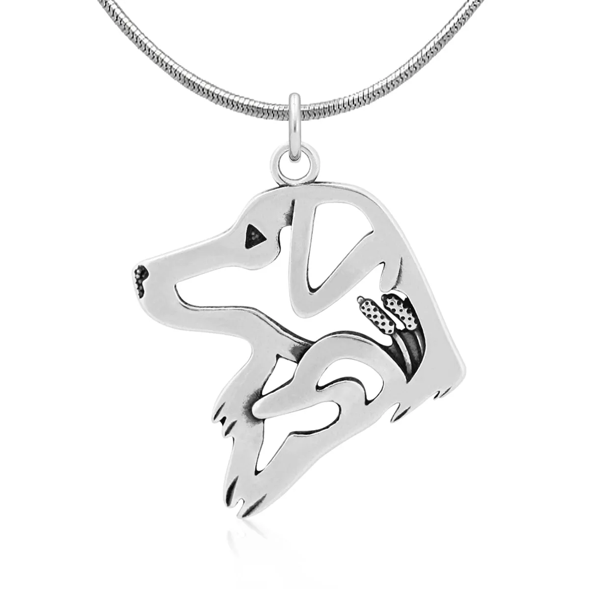 Nova Scotia Duck Tolling Retriever Necklace in Sterling Silver